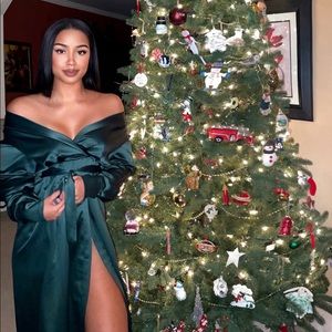 House of CB forest green gown